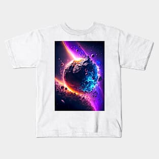 Cosmic Whirlwind: Enchanted Landscapes Kids T-Shirt